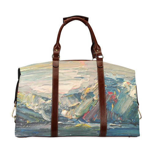 Mountains painting Classic Travel Bag (Model 1643) Remake