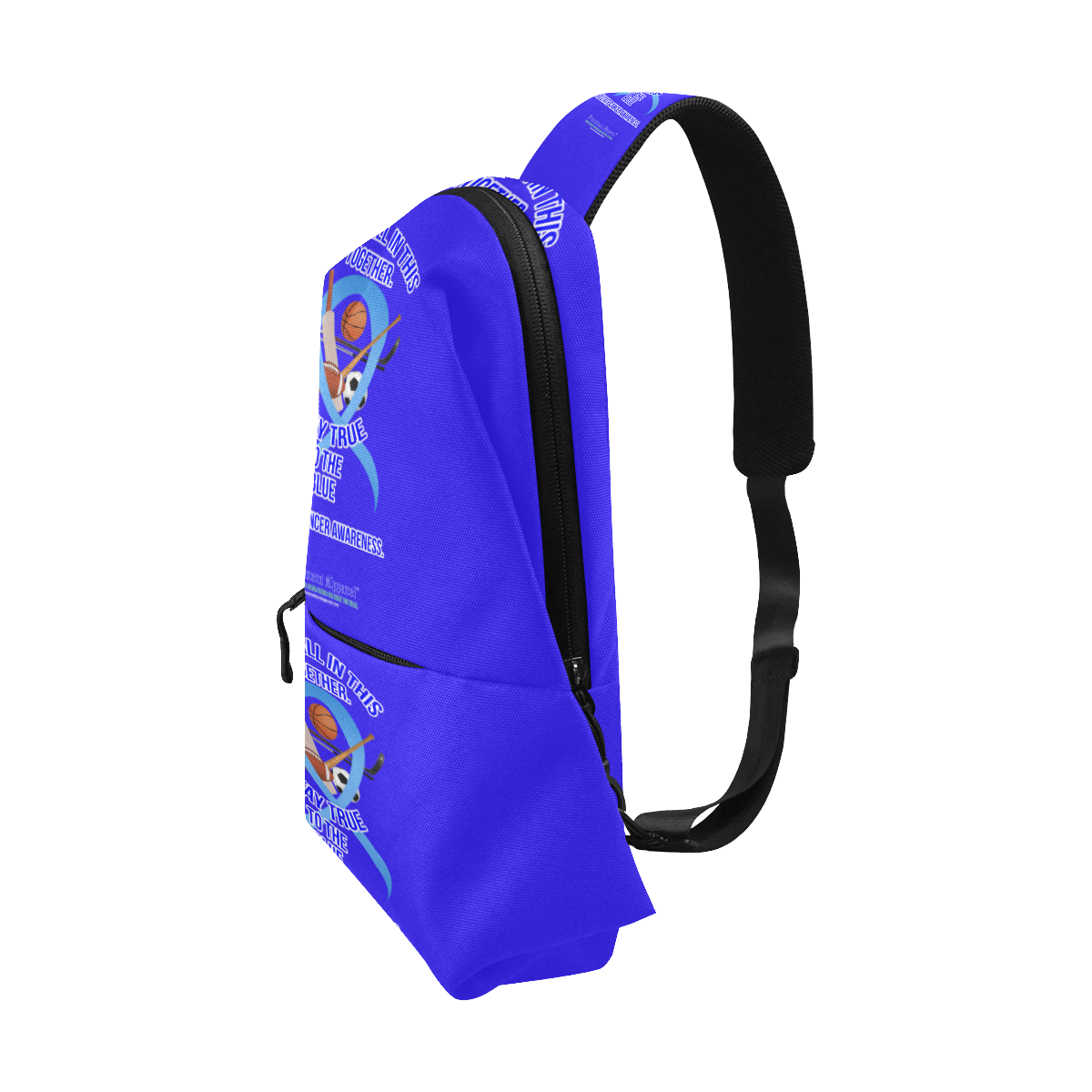 Prostate-Cancer-Awareness-Shoulder Bag Chest Bag (Model 1678)