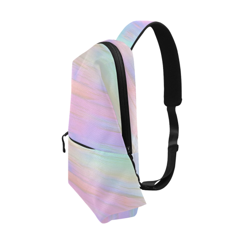 noisy gradient 1 pastel by JamColors Chest Bag (Model 1678)