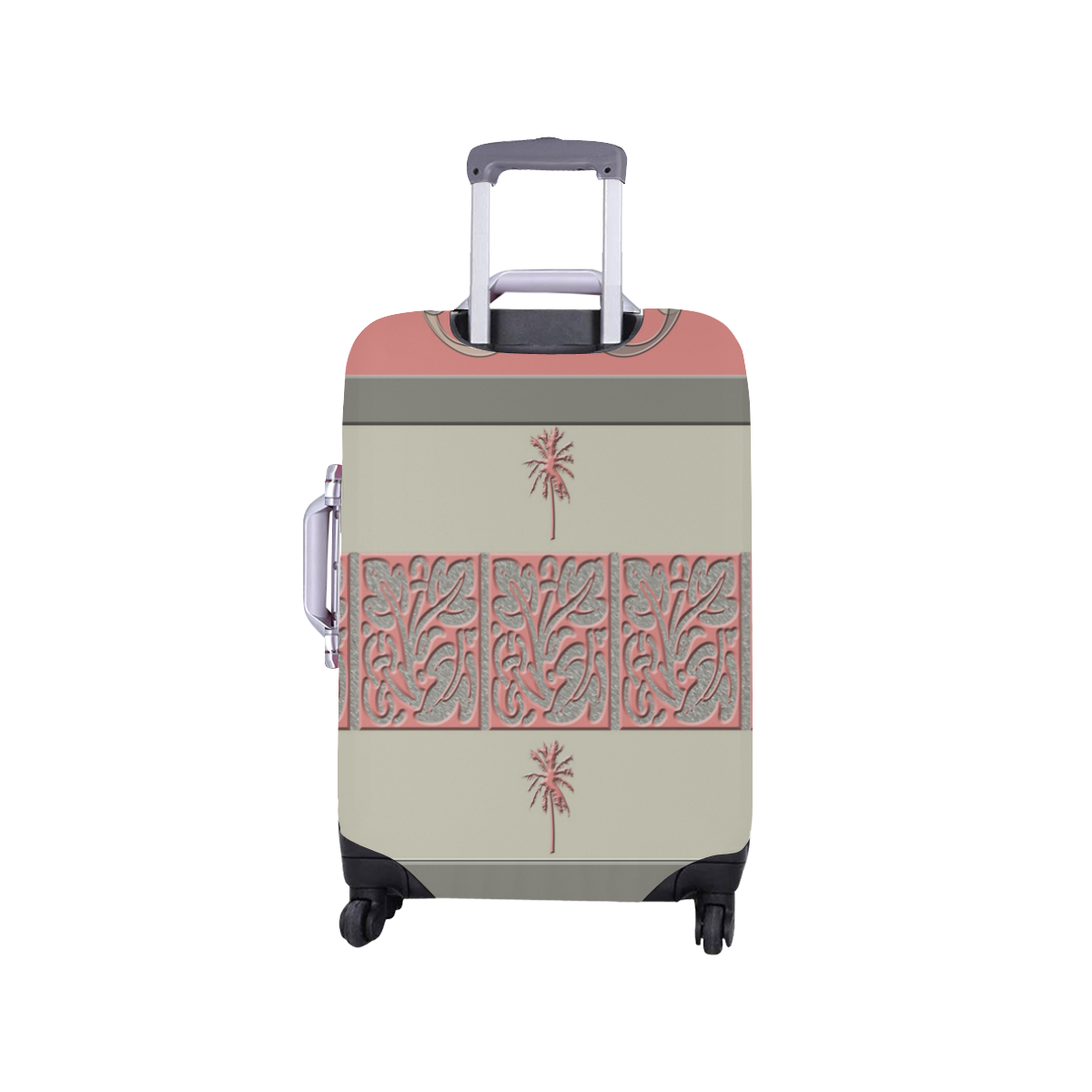Cheery Coral Pink Luggage Cover/Small 18"-21"