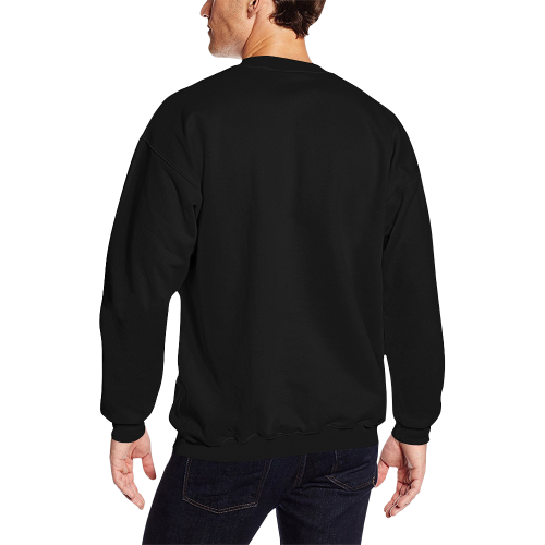 Rise Up Together Crewneck Sweatshirt for Men/Large (Red & Black) All Over Print Crewneck Sweatshirt for Men/Large (Model H18)