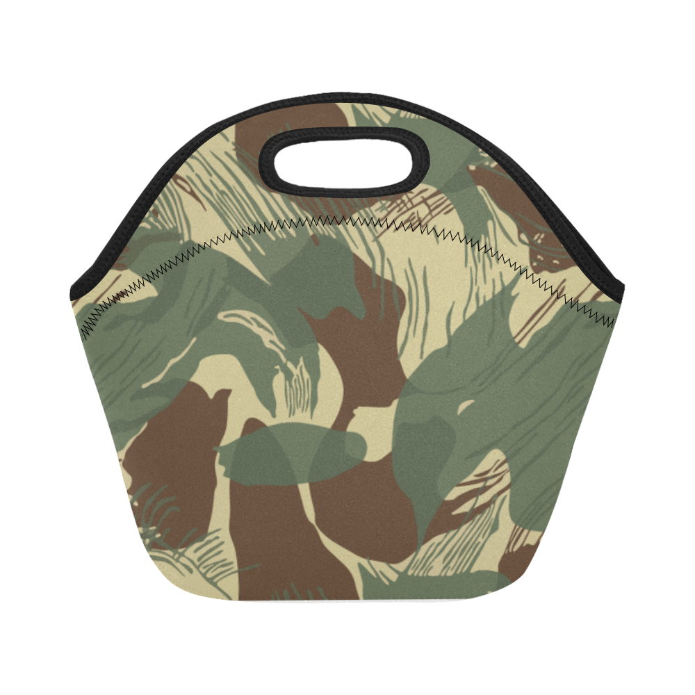 Rhodesian Brushstrokes Camouflage Neoprene Lunch Bag/Small (Model 1669)