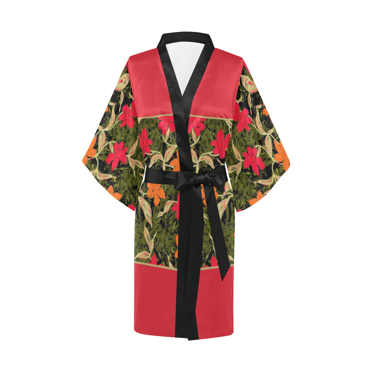 Oriental Red Kimono Robe