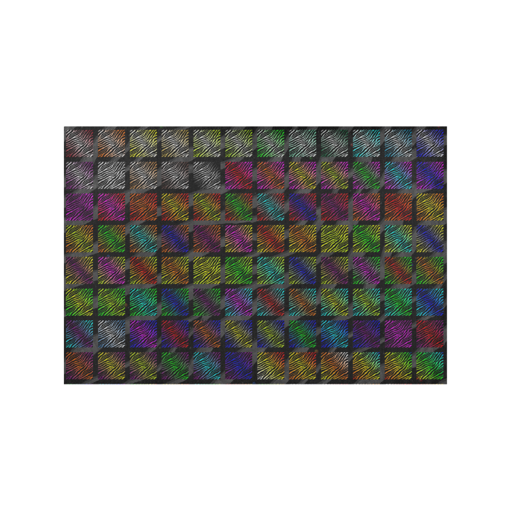 Ripped SpaceTime Stripes Collection Placemat 12’’ x 18’’ (Set of 4)