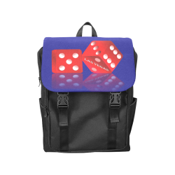 Las Vegas Craps Dice on Blue Casual Shoulders Backpack (Model 1623)