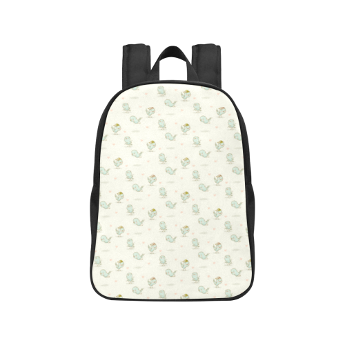 Little Cute Birds Fabric School Backpack (Model 1682) (Medium)