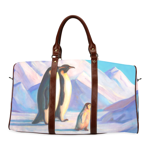 Happy Penguin Family Waterproof Travel Bag/Small (Model 1639)