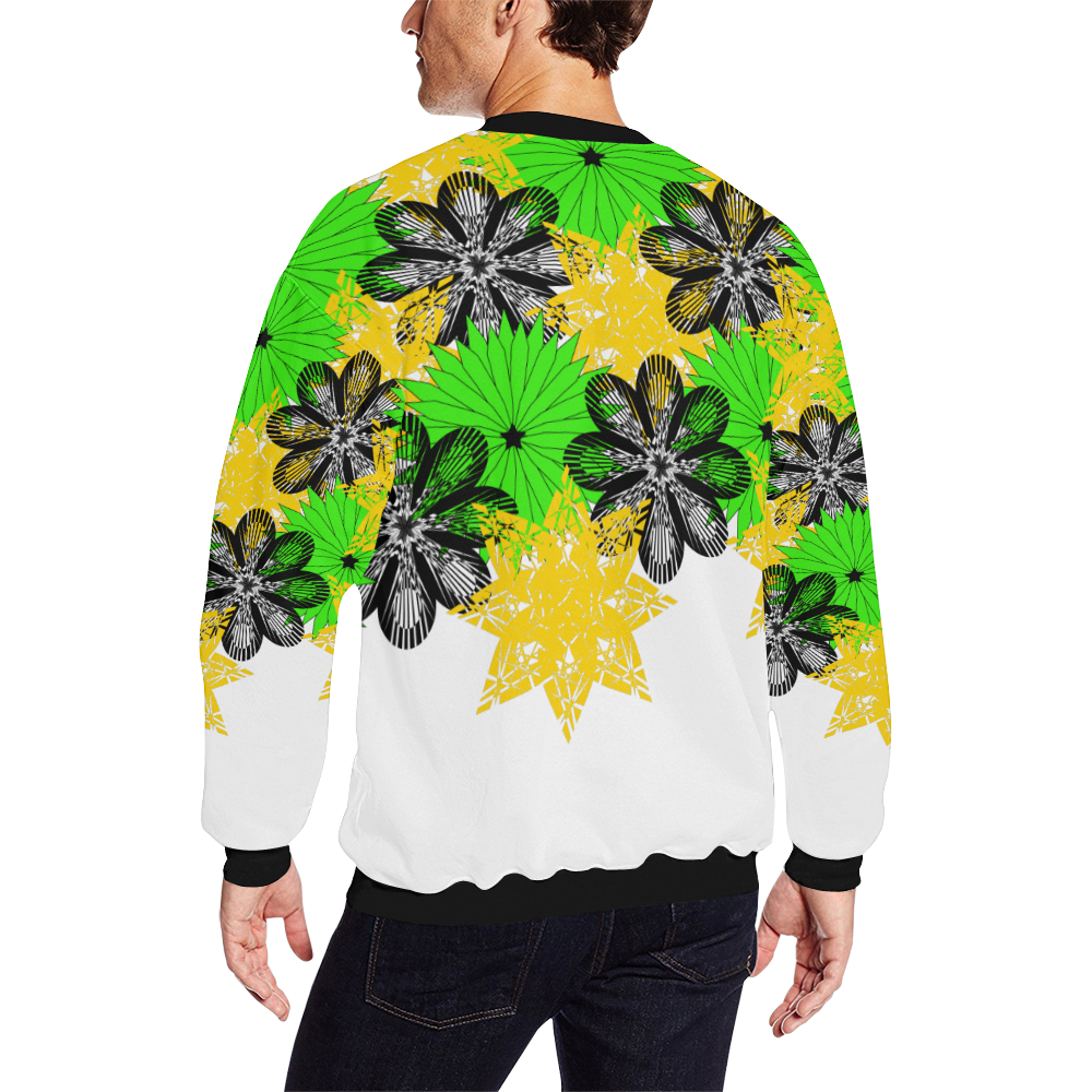 abstract bouquet All Over Print Crewneck Sweatshirt for Men (Model H18)