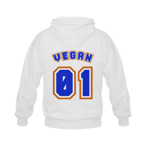 No. 1 Vegan Gildan Full Zip Hooded Sweatshirt (Model H02)