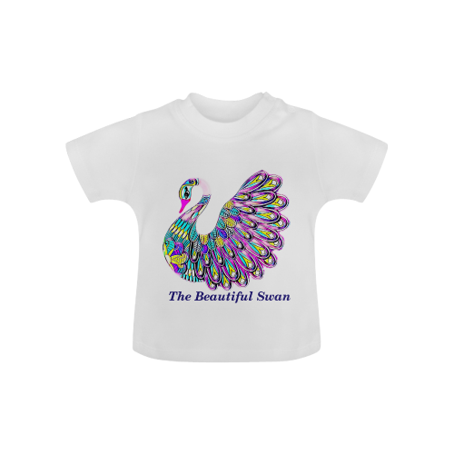 The Beautiful Swan Design By Me by Doris Clay-Kersey Baby Classic T-Shirt (Model T30)