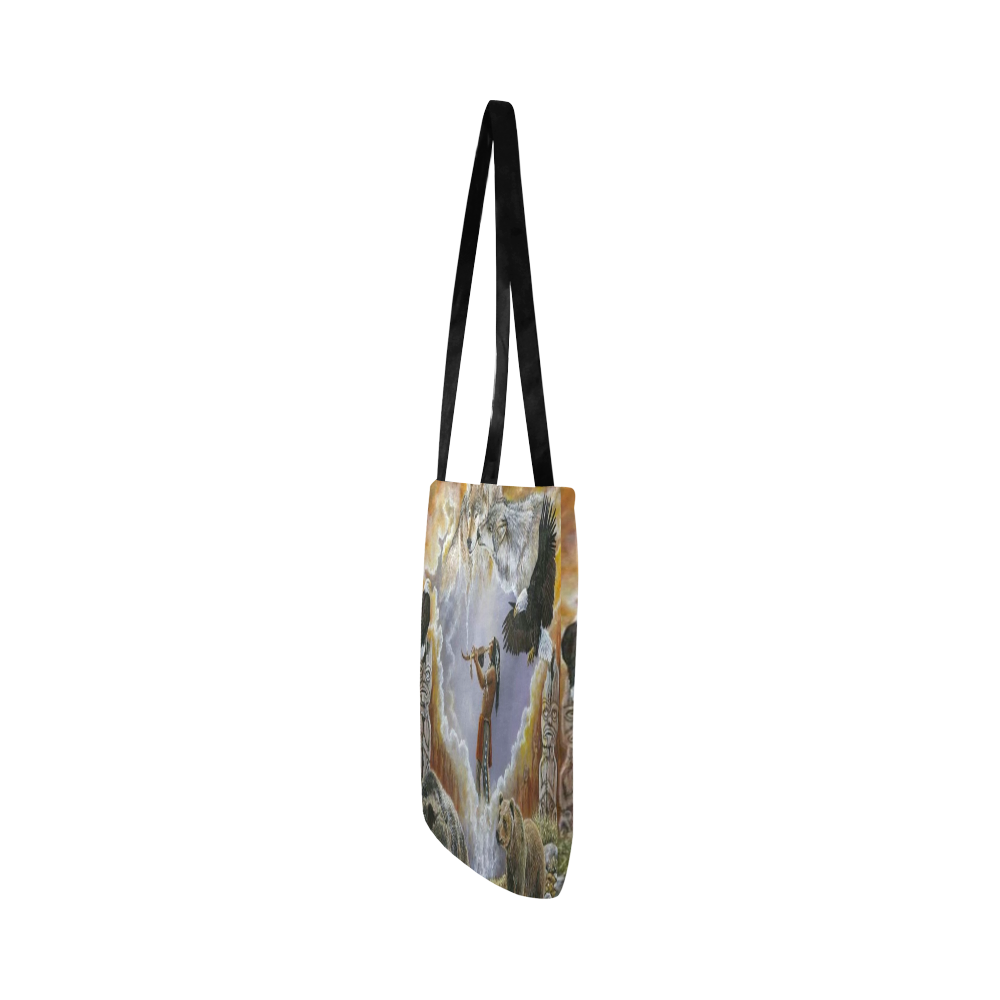 One With Nature Peace Pipe Reusable Shopping Bag Model 1660 (Two sides)