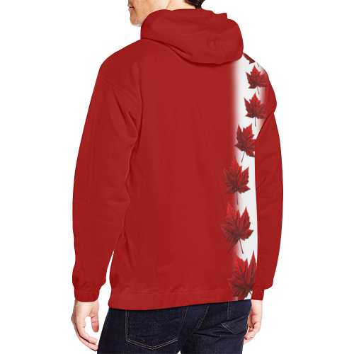 Canada Souvenir Hoodies All Over Print Hoodie for Men/Large Size (USA Size) (Model H13)