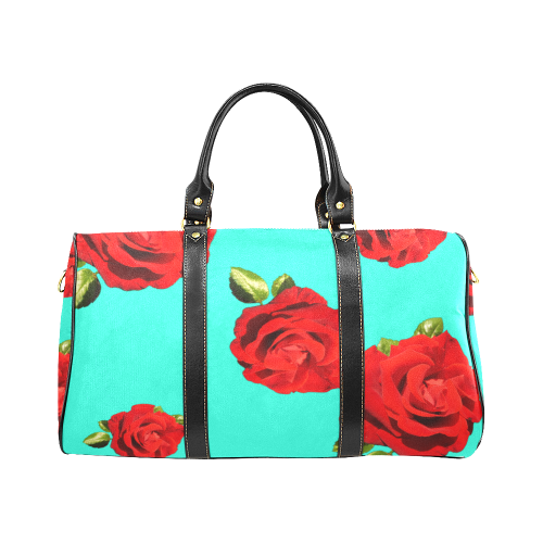 Fairlings Delight's Floral Luxury Collection- Red Rose Waterproof Travel Bag/Large 53086d14 New Waterproof Travel Bag/Large (Model 1639)