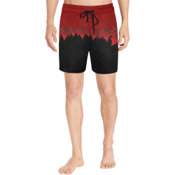 Canada Maple Leaf Shorts Canada Swim Trunks Men's Mid-Length Swim Shorts (Model L39)