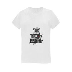 The Pug Father Women's T-Shirt in USA Size (Two Sides Printing)