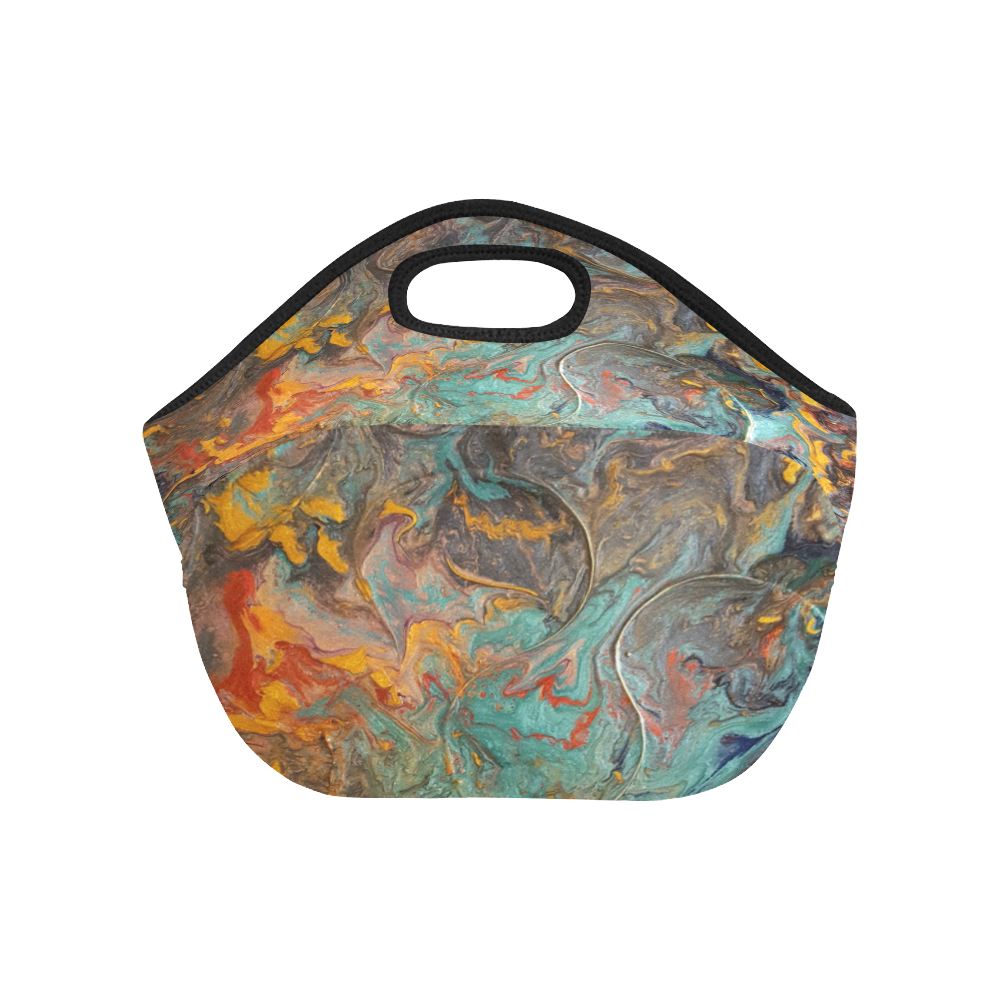 EARTH ELEMENT ABSTRACT Neoprene Lunch Bag/Small (Model 1669)