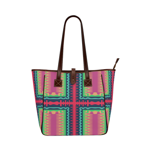 Waves in retro colors Classic Tote Bag (Model 1644)