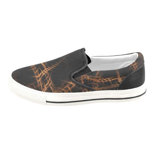 Trapped Men's Slip-on Canvas Shoes (Model 019)