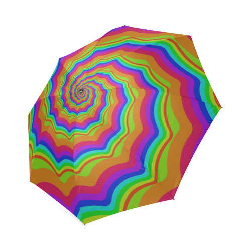 Rainbow spiral Foldable Umbrella (Model U01)