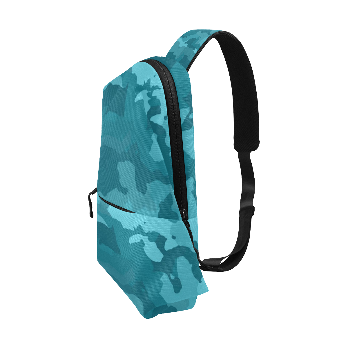 camouflage teal Chest Bag (Model 1678)