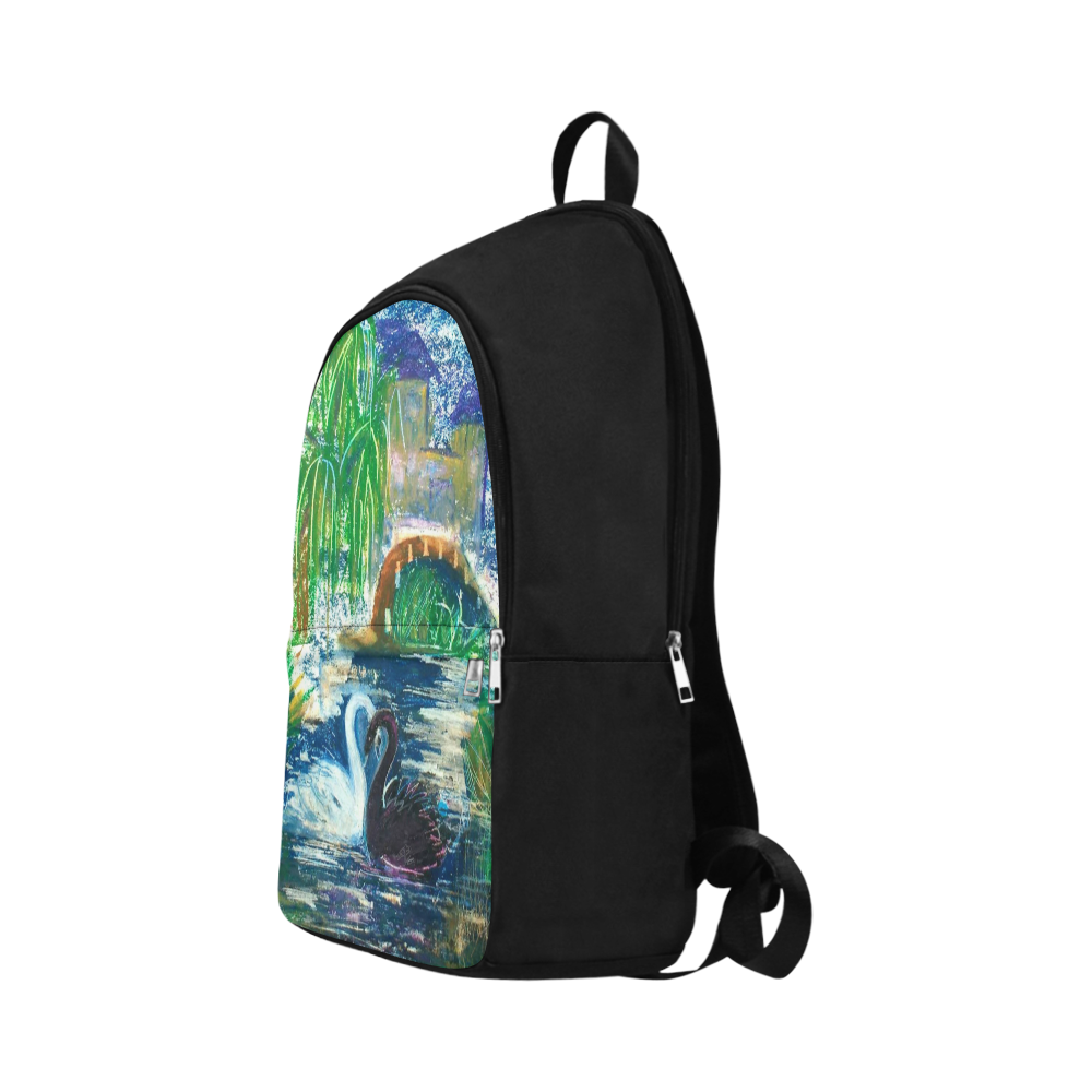 Swans in an Alcove Fabric Backpack for Adult (Model 1659)