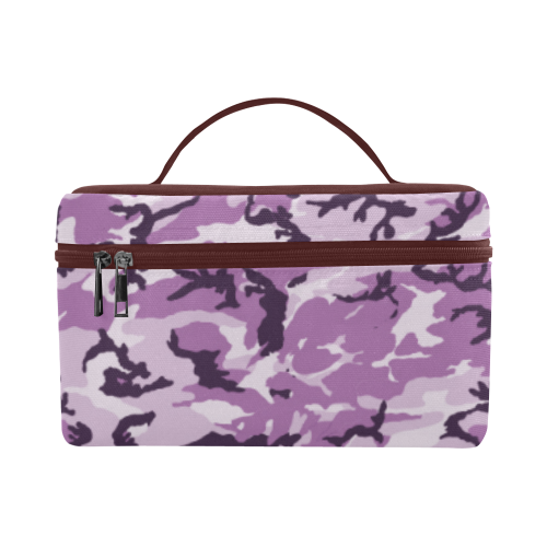 Woodland Pink Purple Camouflage Cosmetic Bag/Large (Model 1658)