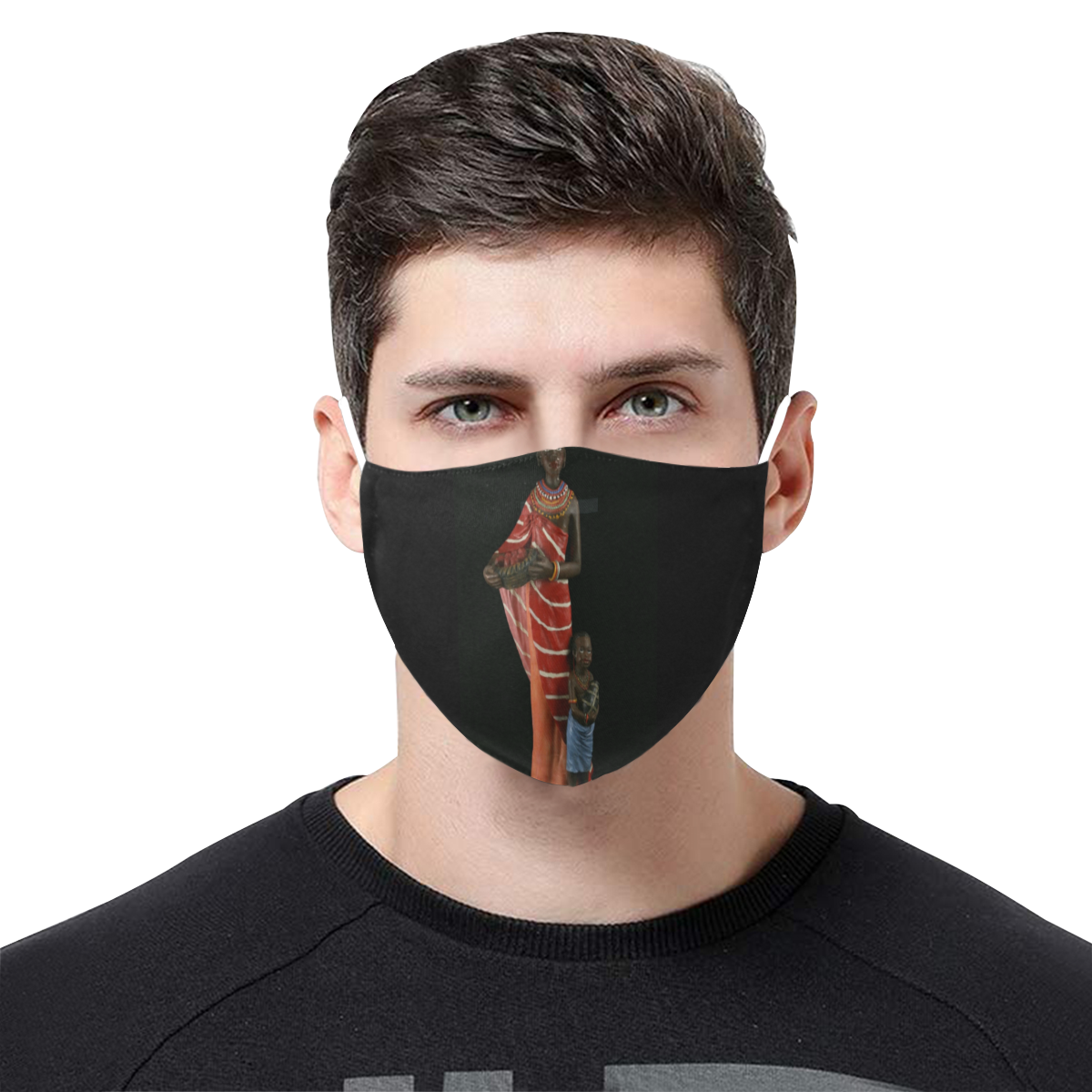 manye 3D Mouth Mask with Drawstring (Pack of 10) (Model M04)