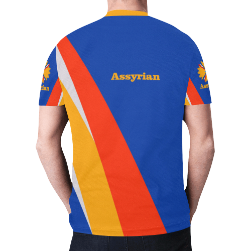 Assyrian Sunrise New All Over Print T-shirt for Men/Large Size (Model T45)