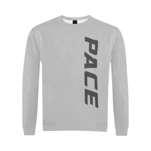 Grey PACE Sweat Shirt All Over Print Crewneck Sweatshirt for Men (Model H18)
