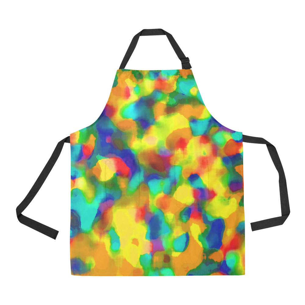 Colorful watercolors texture All Over Print Apron