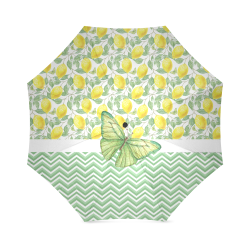 Butterfly And Lemons Foldable Umbrella (Model U01)