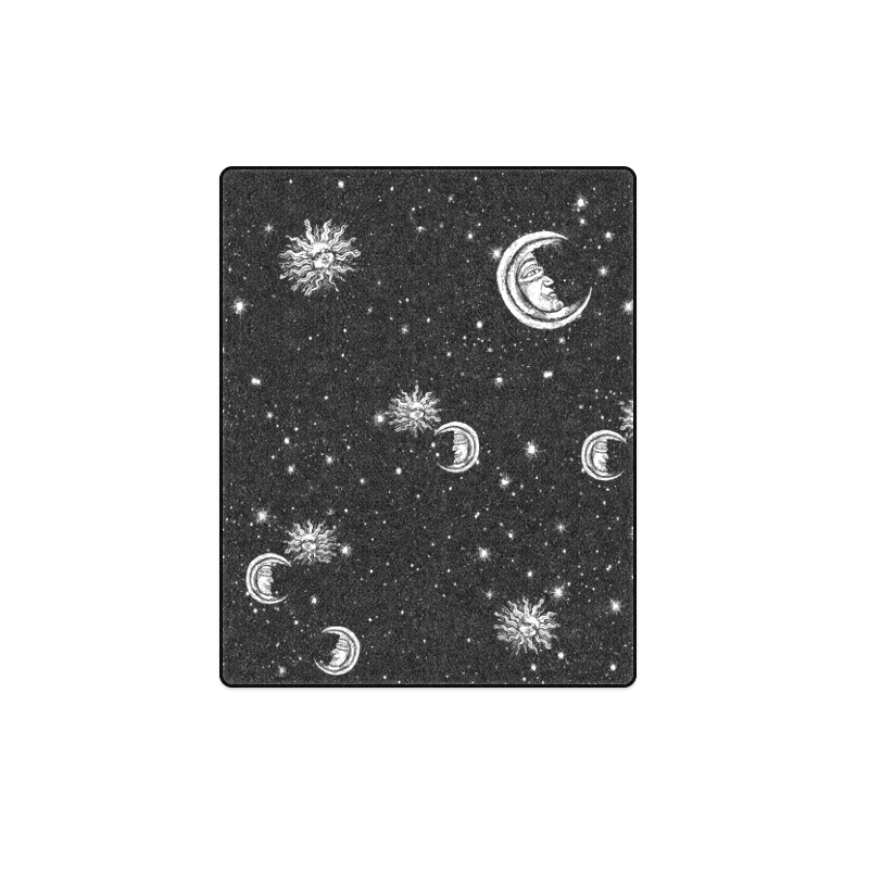 Mystic Stars, Moon and Sun Blanket 40"x50"