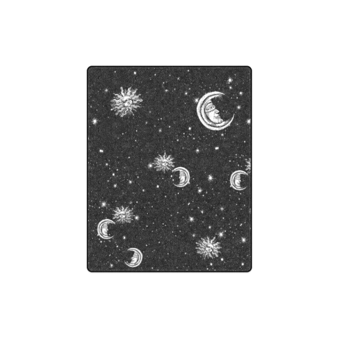 Mystic Stars, Moon and Sun Blanket 40"x50"