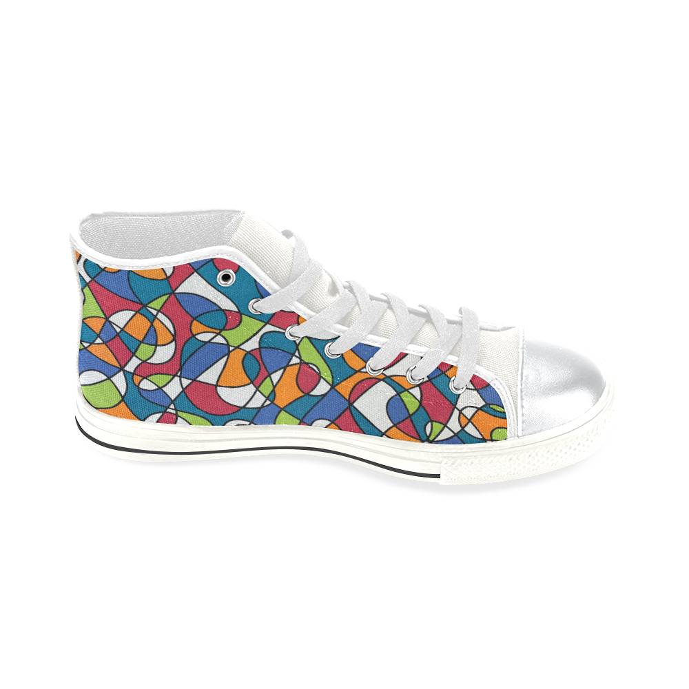 Inspiration High Top Canvas Shoes for Kid (Model 017)