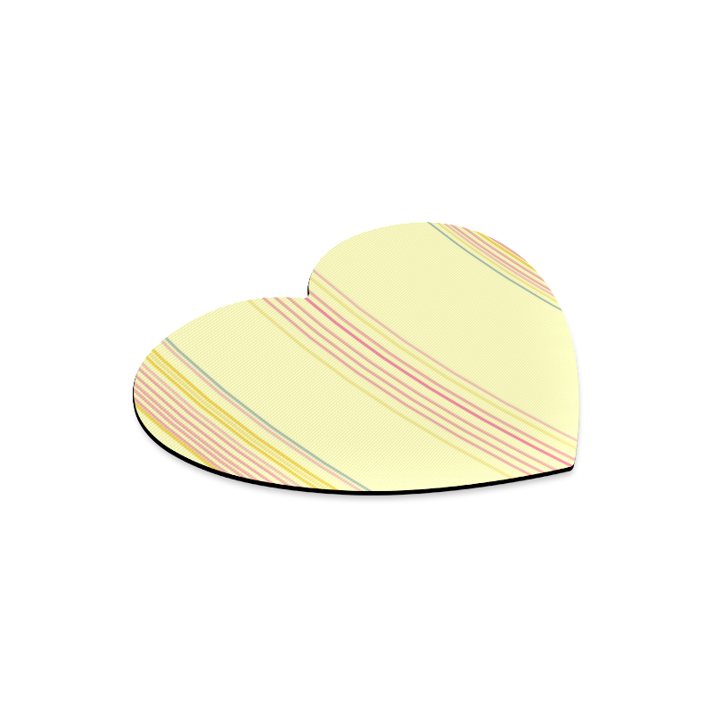Lines gold Mousepad Heart-shaped Mousepad