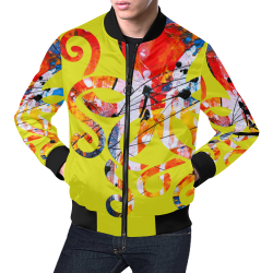 Adore - limited edition artsy, vibrant color All Over Print Bomber Jacket for Men (Model H19)