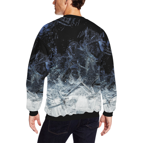 oil_a All Over Print Crewneck Sweatshirt for Men (Model H18)