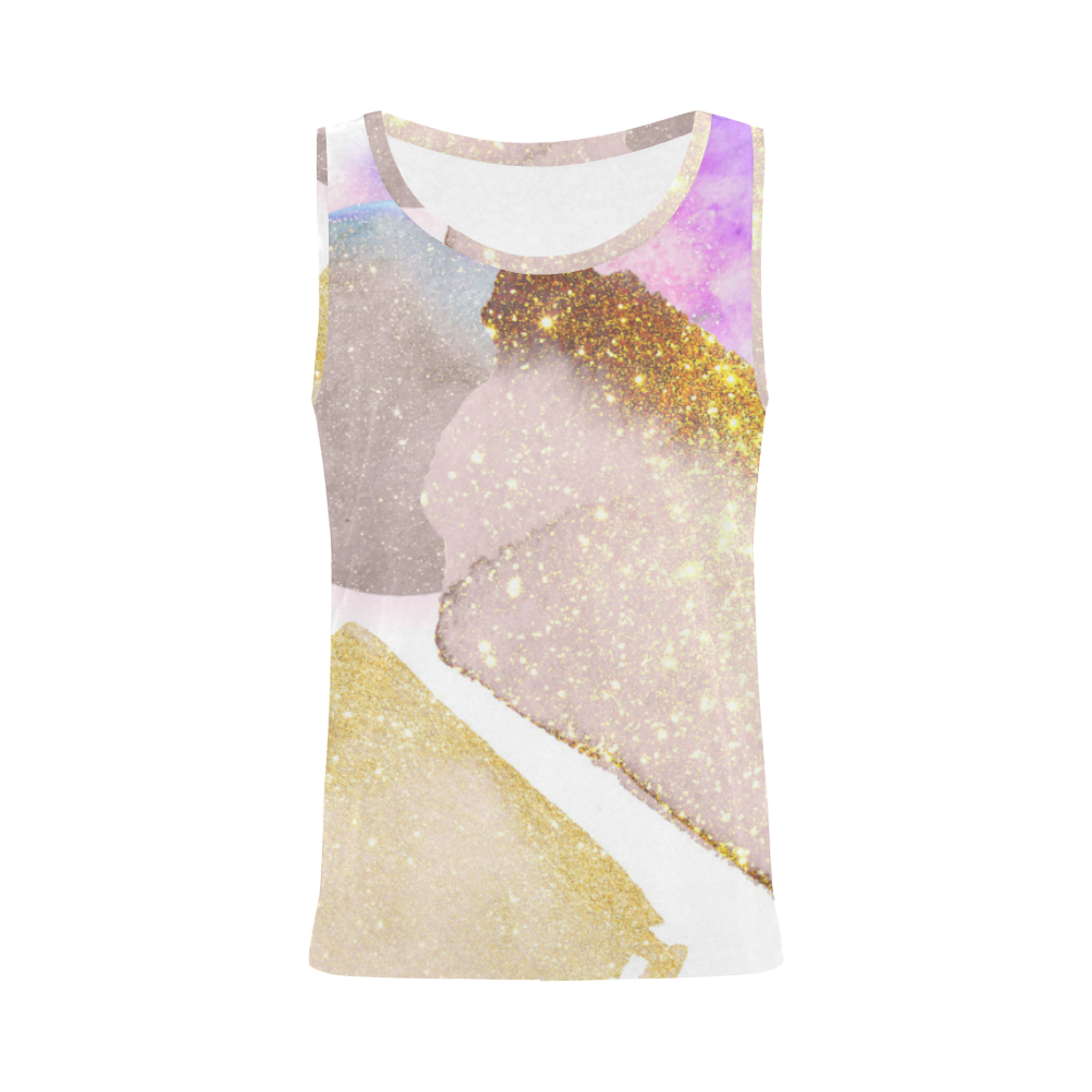 sparkle All Over Print Tank Top for Women (Model T43)