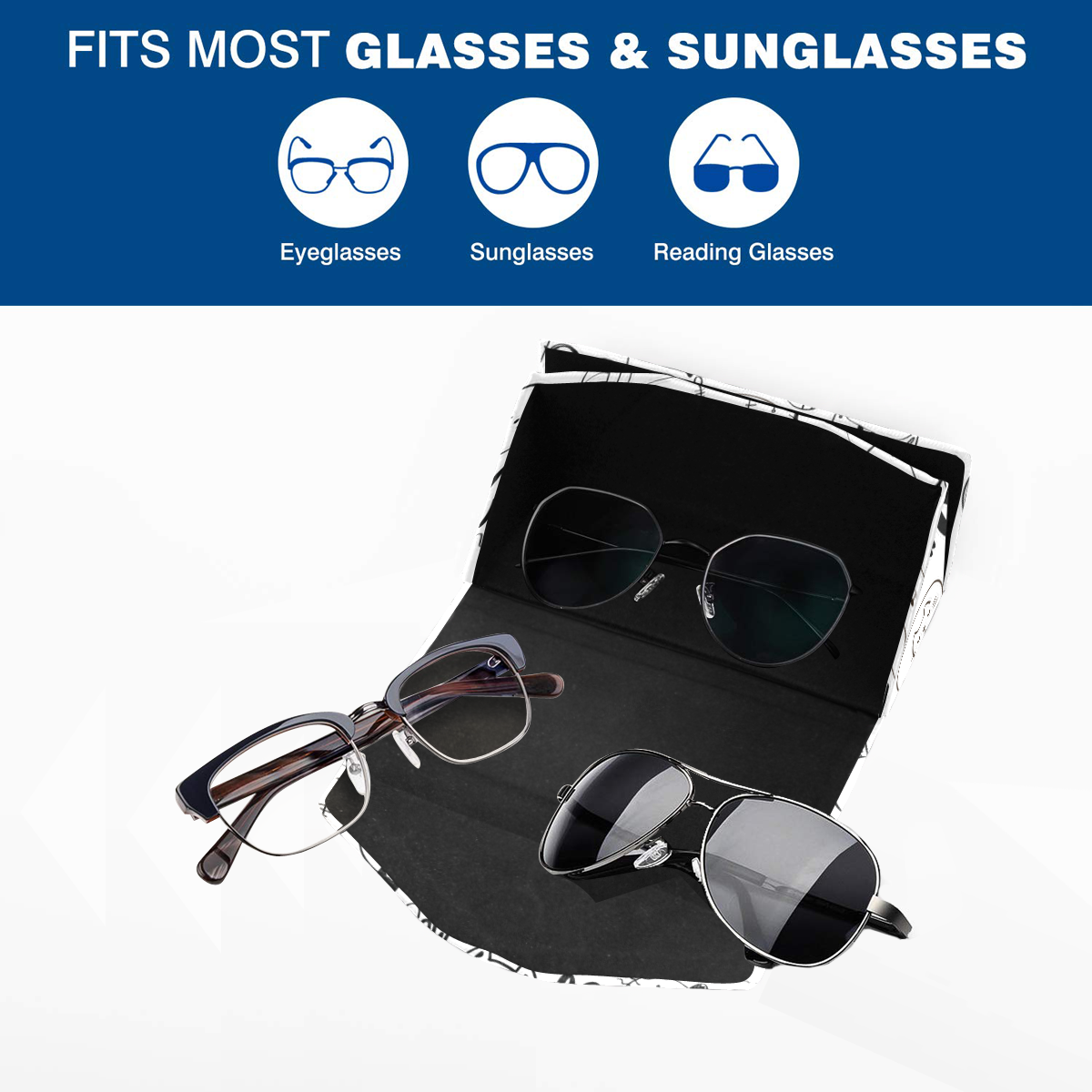 Meow Cats Custom Foldable Glasses Case