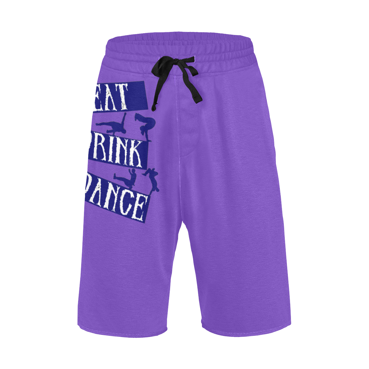 Break Dancing Blue on Purple Men's All Over Print Casual Shorts (Model L23)