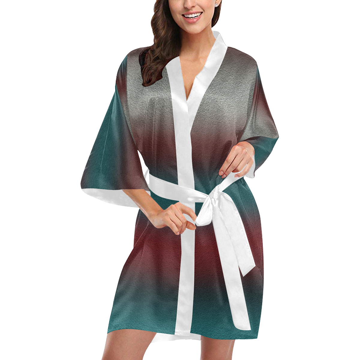 Tea Blue Redwood Kimono Robe