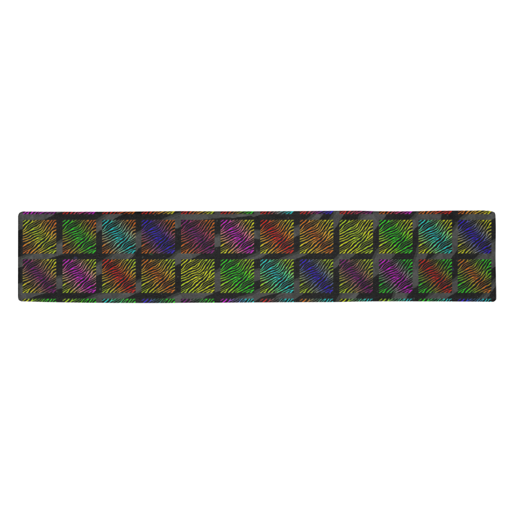 Ripped SpaceTime Stripes Collection Table Runner 14x72 inch