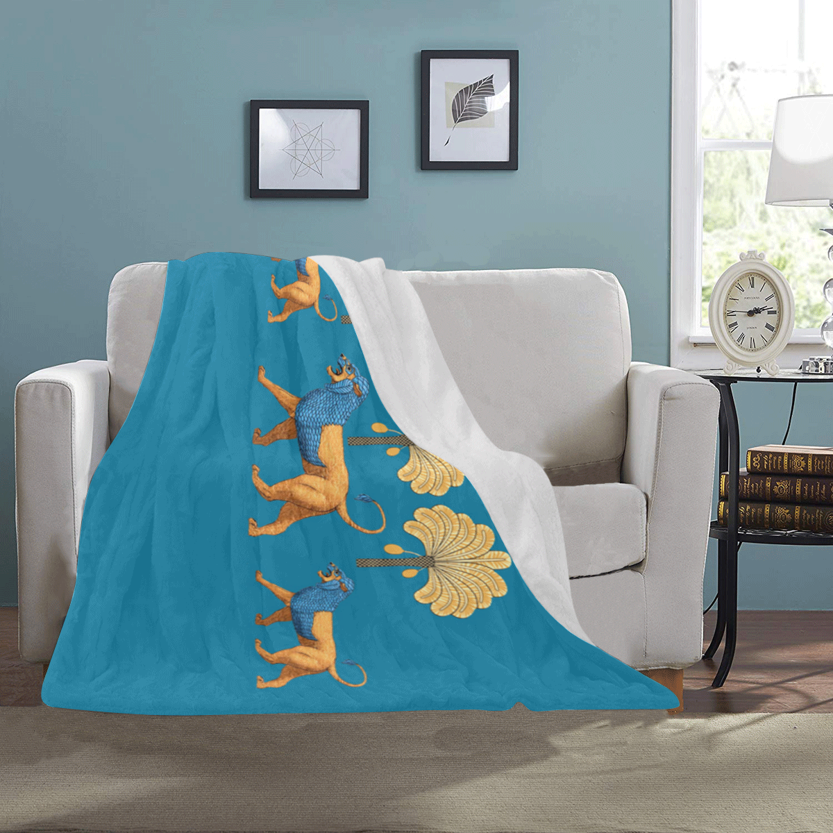 Lion of Mesopotamia Ultra-Soft Micro Fleece Blanket 40"x50"