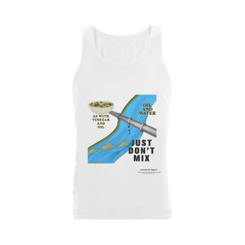 Oil And Water Men's Shoulder-Free Tank Top (Model T33)