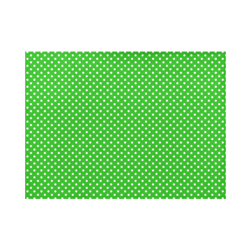Green polka dots Placemat 14’’ x 19’’ (Set of 4)