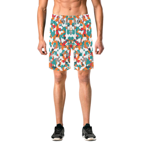 POP ART CAMOUFLAGE 1 Men's All Over Print Elastic Beach Shorts (Model L20)