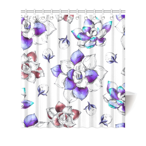 floral n Shower Curtain 66"x72"