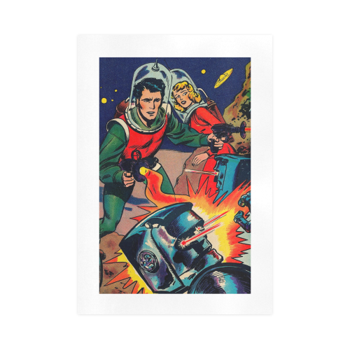 Battle in Space Art Print 16‘’x23‘’