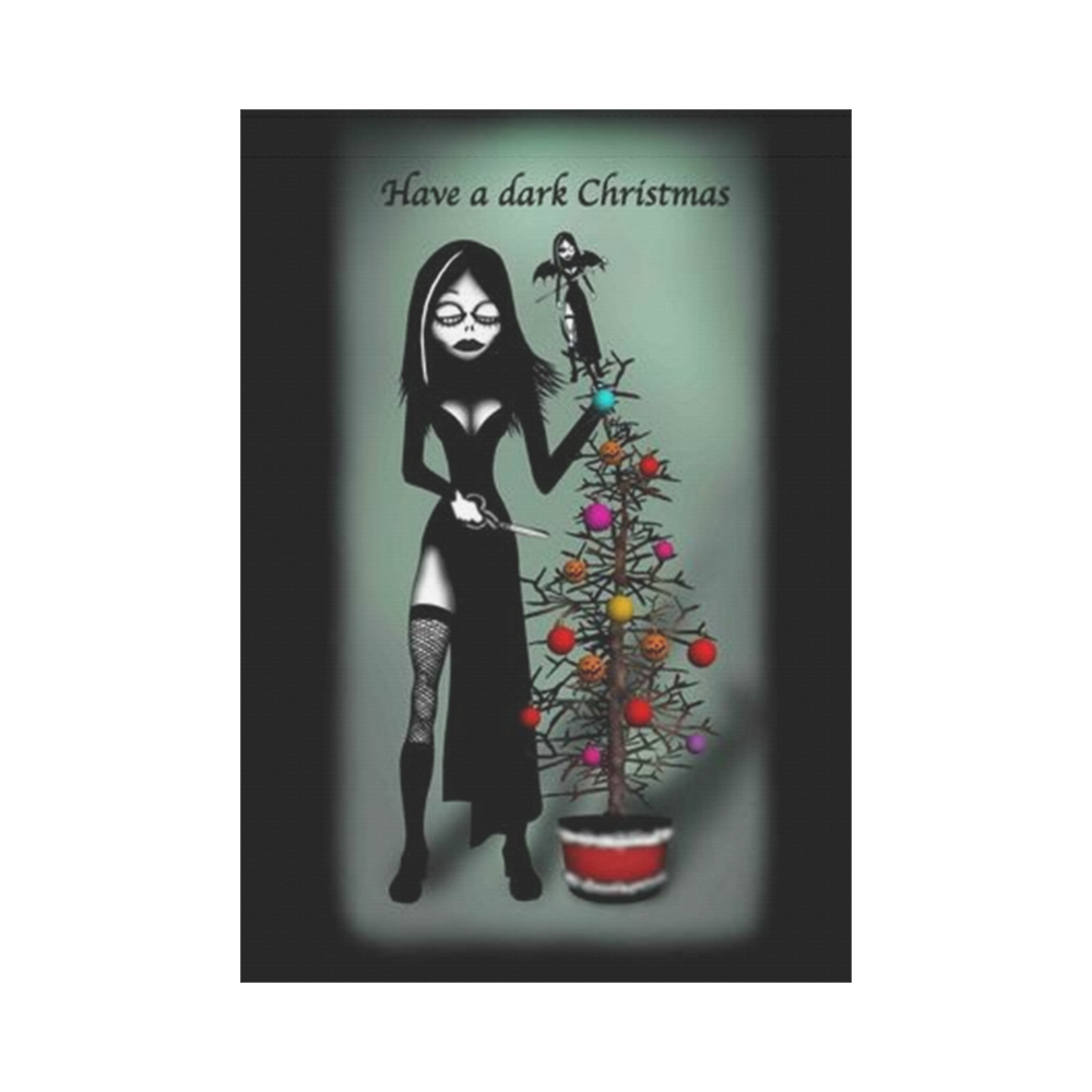 Have A Dark Christmas Garden Flag 28''x40'' （Without Flagpole）