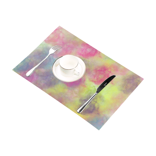 Pastel Watercolor Cottonballs Placemat 12’’ x 18’’ (Set of 4)